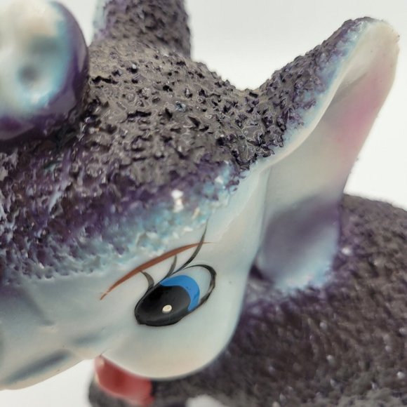 Arnart Vintage MCM Elephant With Red Bow Tie Sand Textured Figurine RARE - Picture 9 of 12